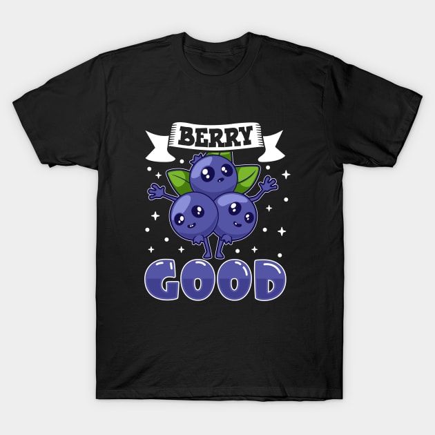 Berry good - blueberry T-Shirt by Modern Medieval Design